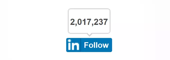 Bild: Der Follow-Company-Button von LinkedIn